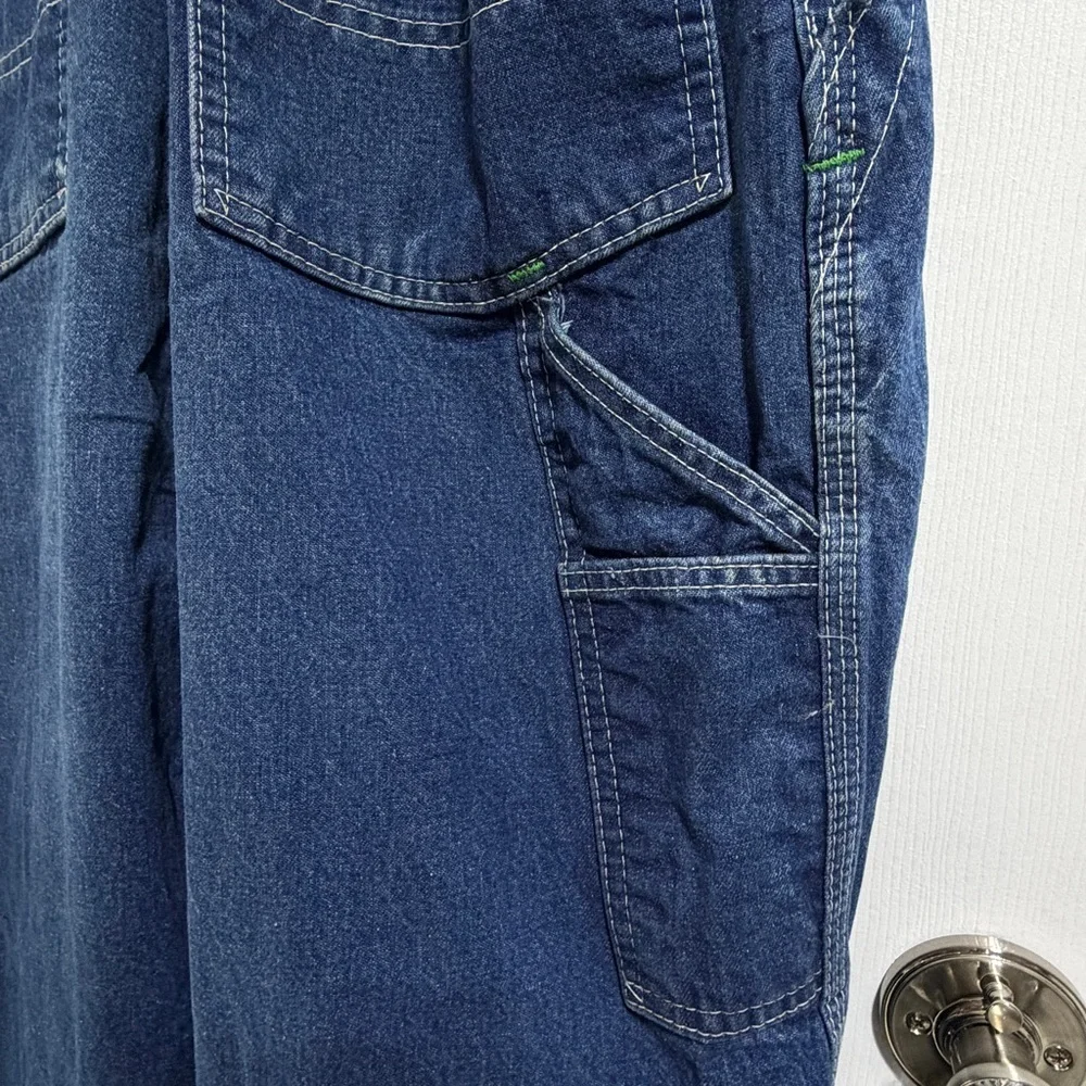 Vintage Big Smith Jean denim overalls size 10 worn distressed 90’s - Picture 8 of 14